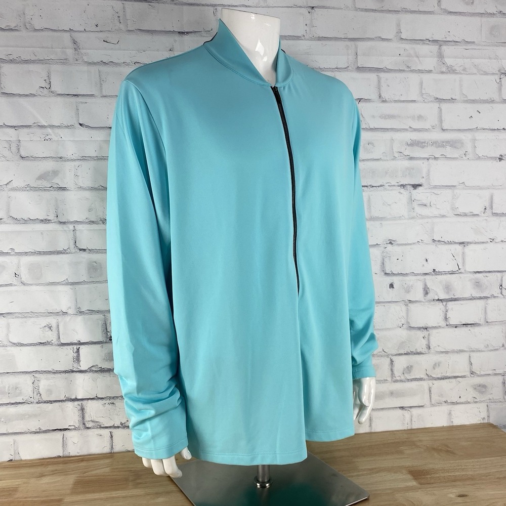 Greyson Siaconset‎ Jacket Men's XL Full Zip Skystone Blue Blade Collar Golf NWT - Picture 10 of 14